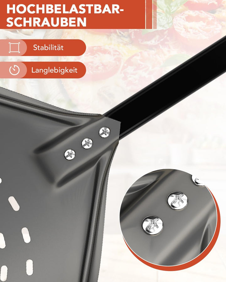 SOUTHGATE 12 Zoll Perforierter Pizzaschieber, Pizzaschaufel aus Hart Eloxiertes Aluminium, Pizza Sch