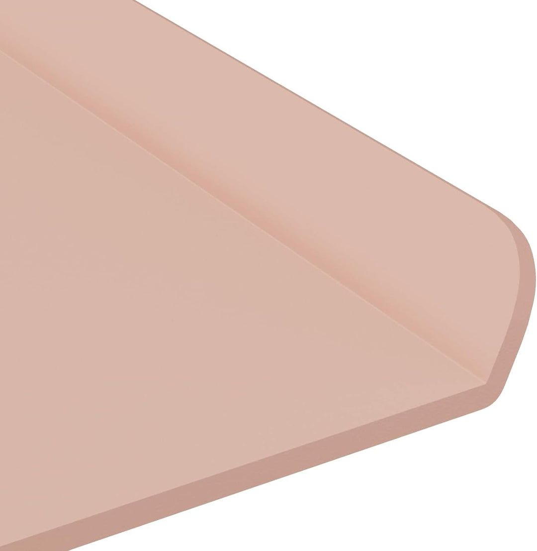 vidaXL Schwebendes Regal 4 pcs Rosa 80 x 18 x 2,5 cm Stahl, Wohnzimmeraufbewahrung, Stilvolle Wandre