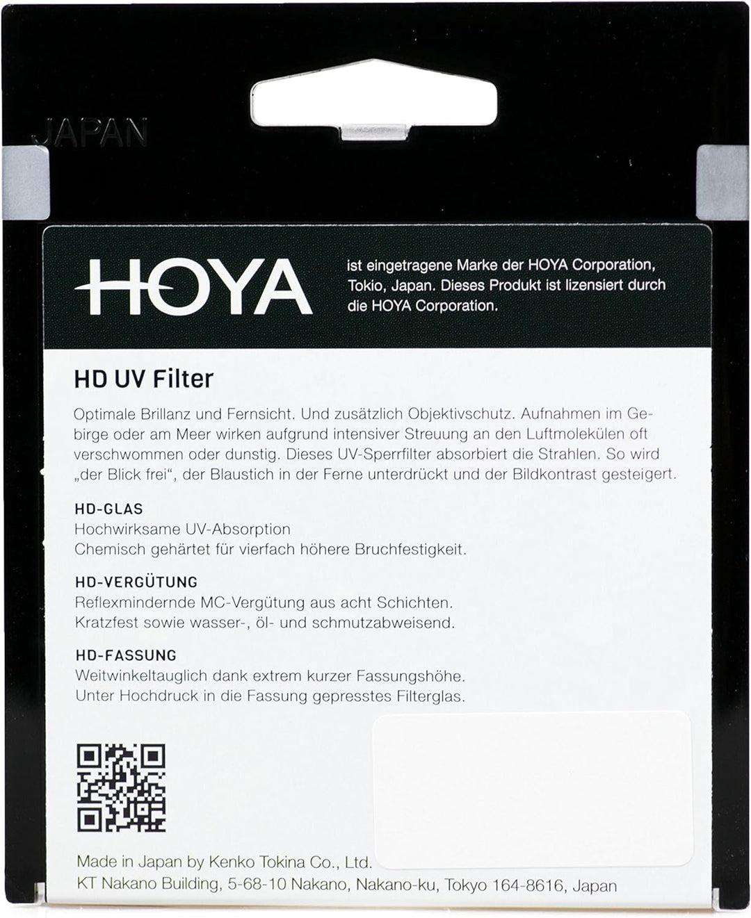 Hoya HD Gold UV-Filter 43mm schwarz, 43mm