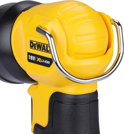 Dewalt 18 Volt Akku-LED-Leuchte DCL040 (für alle 18 Volt XR und XR Flexvolt Akkus, 90° vertikal schw