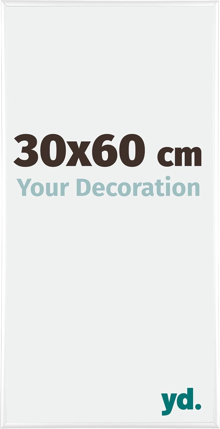yd. Your Decoration - Bilderrahmen 30x60 cm - Bilderrahmen aus Aluminium mit Acrylglas - Antireflex