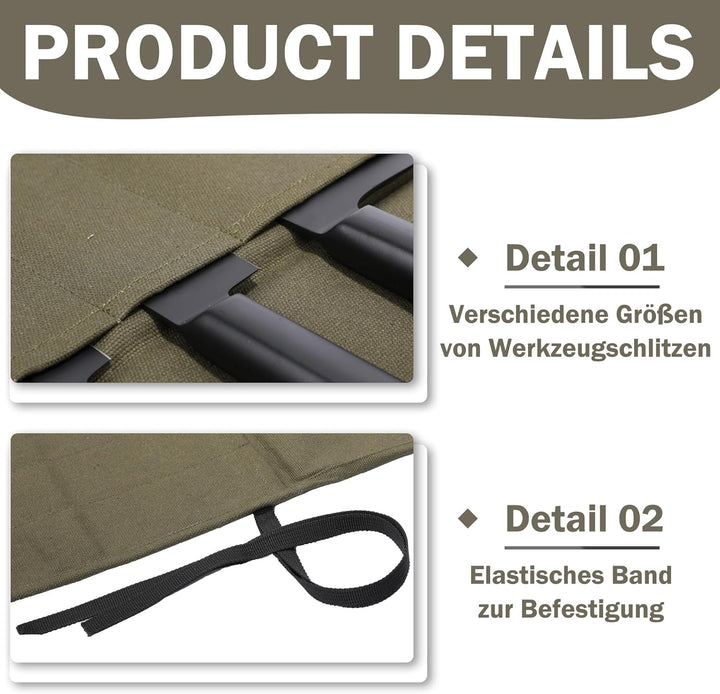 Kaaltisy Messertasche für Köche, Aufbewahrung der Löffel und der Gabeln, wasserdichte Werkzeugtasche