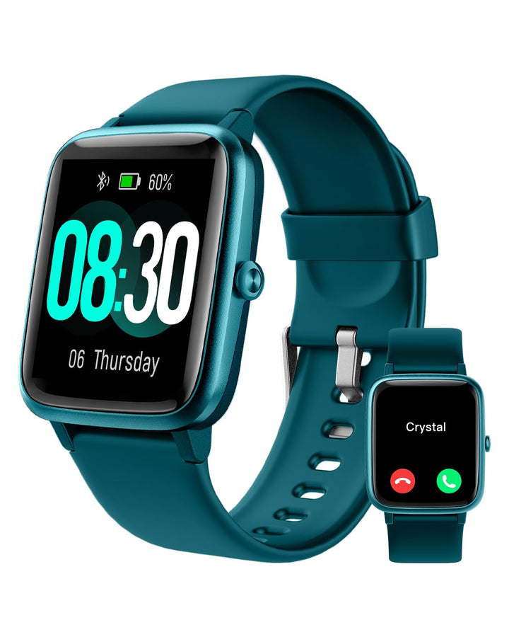 GRV Smartwatch für Damen Herren mit Telefonfunktion,Fitnessuhr mit Herzfrequenzmessung,SpO2,Schrittz