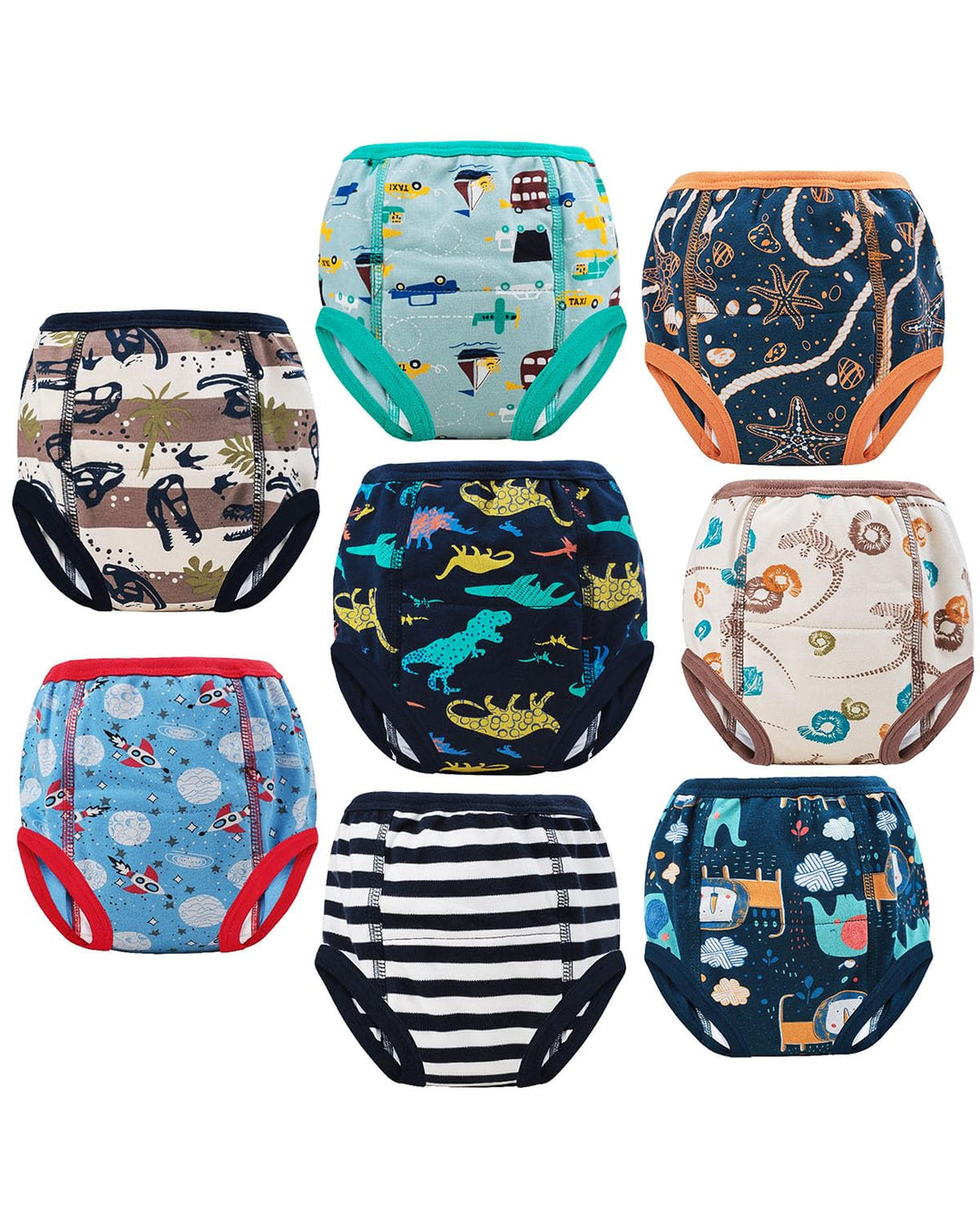 FLYISH DIRECT Töpfchen Trainingshose - Packung mit 6 Baby Trainingshosen Töpfchen Unterwäsche Kleink