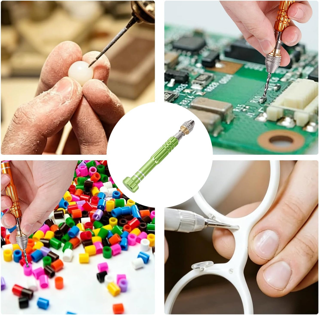 Präzision Handbohrer Pin Vise Werkzeuge für Giessharz Bohren, Modellbau, Bastelarbeiten, Resin Schmu