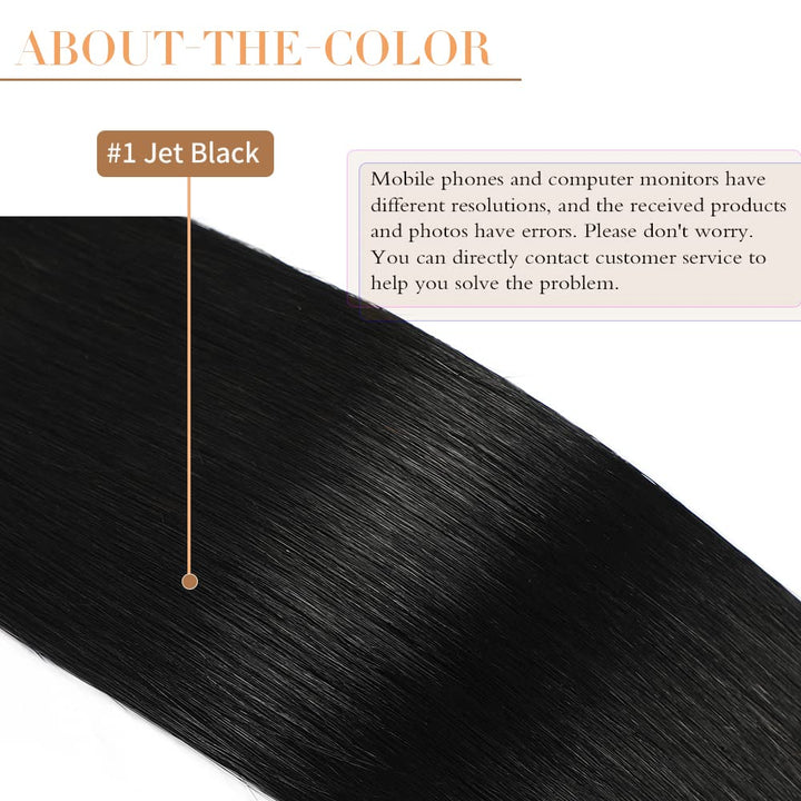 YILITE Bondings Extensions Echthaar 40cm 40g 50 Strähne Remy U Tip Extensions Echthaar Bondings Exte