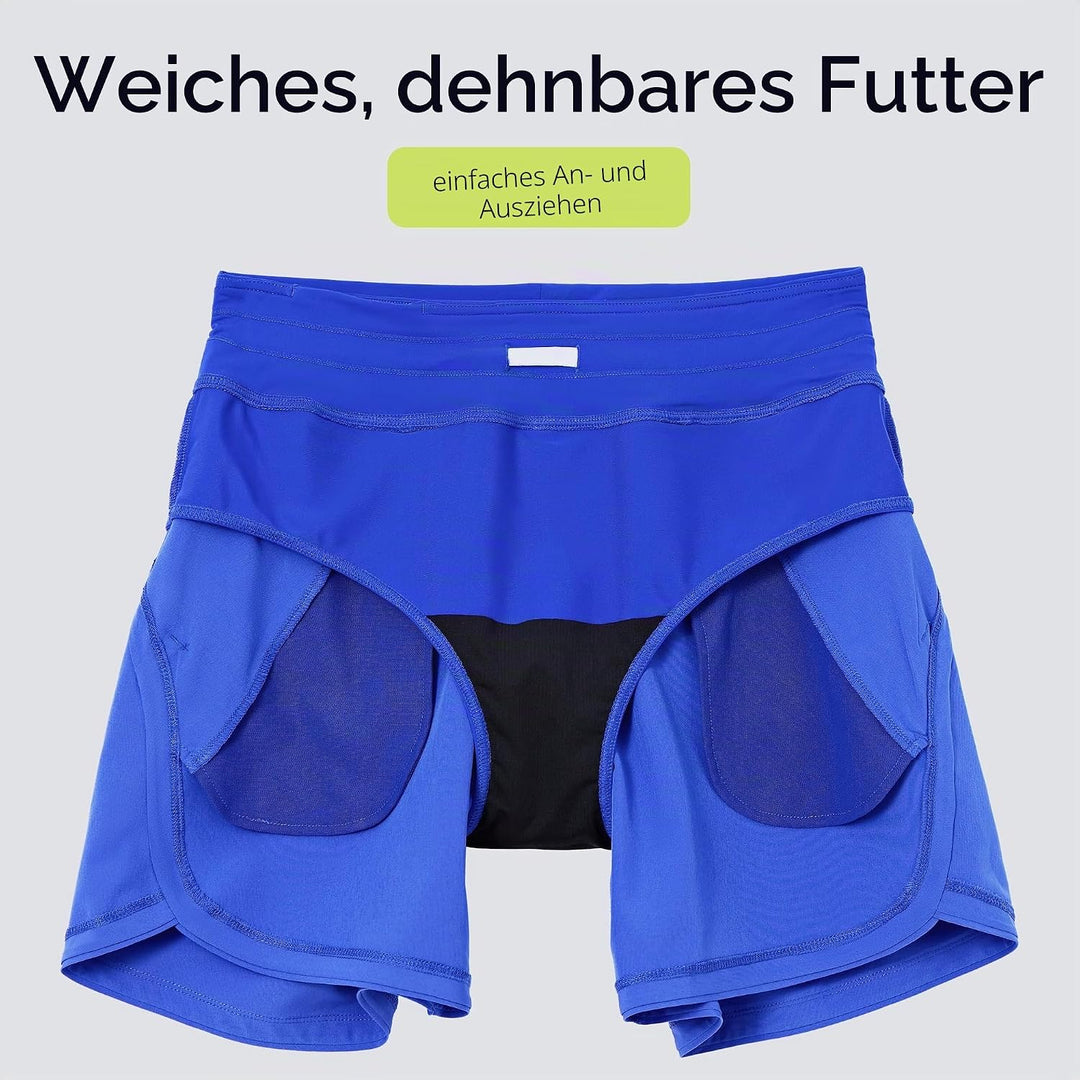 WILLIT Badeshorts Damen Badehose Schwimmen Boardshorts Schnelltrocknend Sommer Bikini Shorts High Wa
