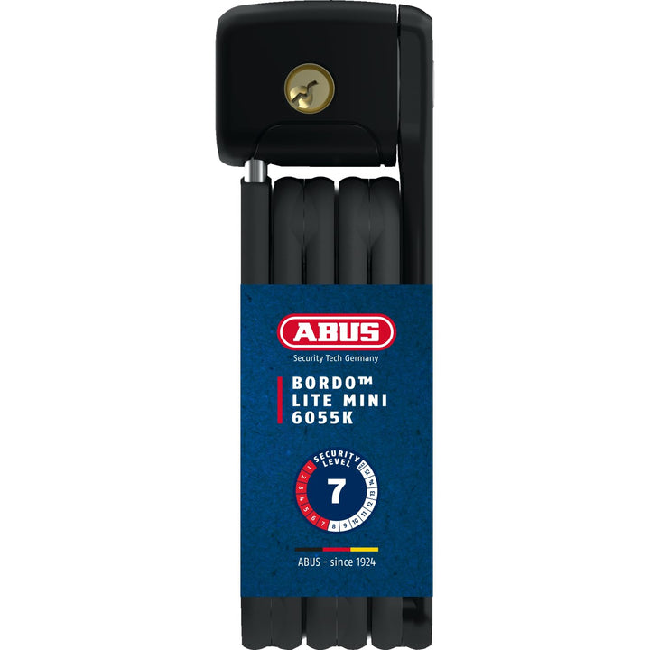 ABUS Faltschloss Bordo Lite 6055K - mit SR-Halterung - Extra-leichtes Fahrradschloss, ideal für Renn
