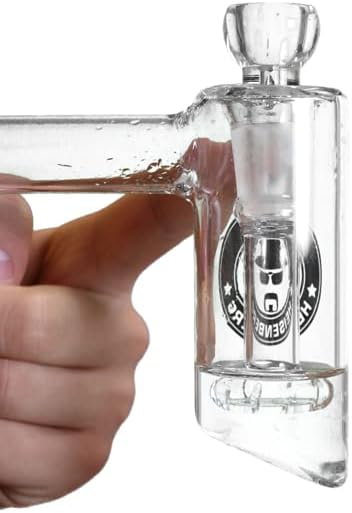 Heisenberg Single Bubble Glasbong Blubber mit 18.8 Schliff (NS19) mit SingleDisc Circulator und Kick