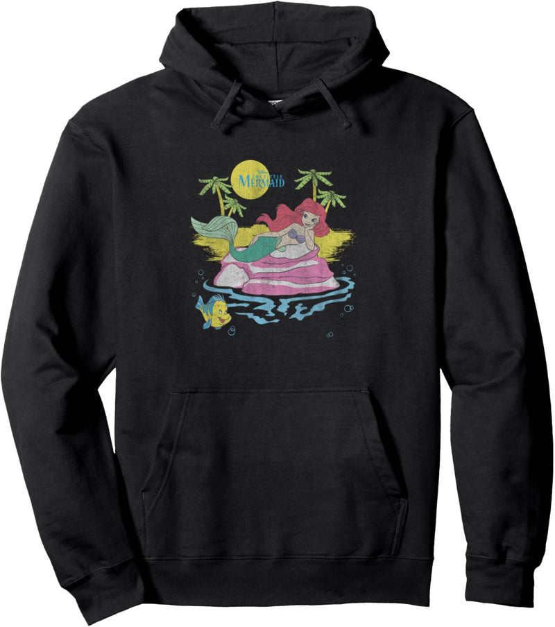 Disney The Little Mermaid Ariel & Flounder Relaxing Pastel Pullover Hoodie