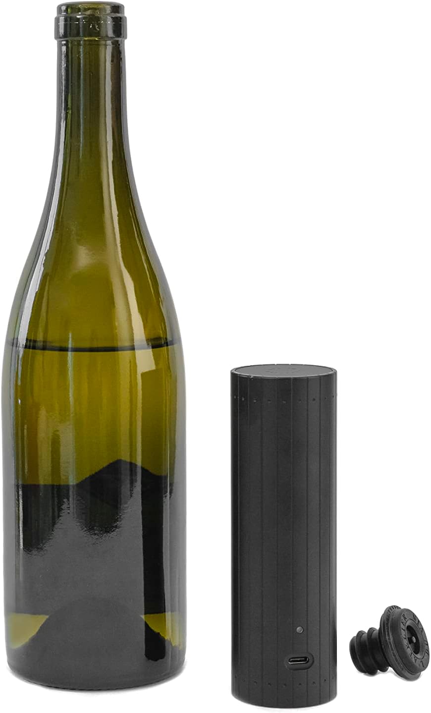 L’ATELIER DU VIN – Elektrische Weinpumpe Gard’Vin On/Off Power + 3 Stopfen – Bewahrt die Aromen Ihre