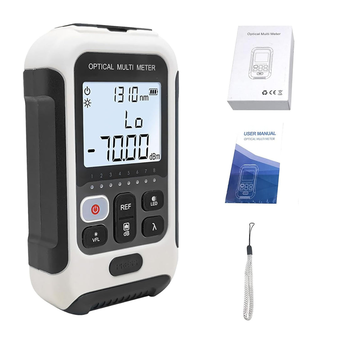 Glasfaser Leistungs Messer, 3 In 1 FTTH Glasfaser Tester Mit Optisches LeistungsmessgeräT, Netzwerkk