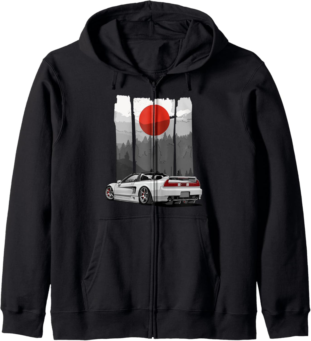 JDM NSX Autotuning Japan Rising Sun Drift Import Kapuzenjacke
