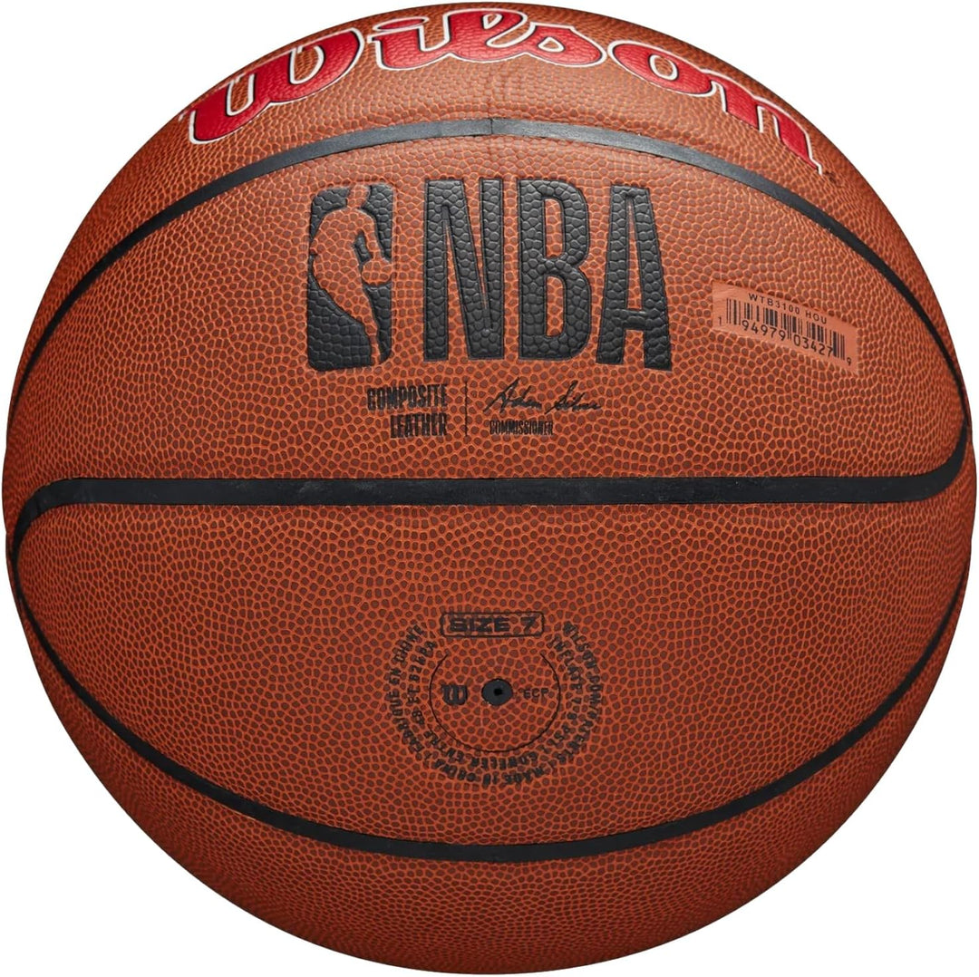 Wilson Unisex-Adult NBA Team Composite Basketball 7 Houston Rockets, 7 Houston Rockets