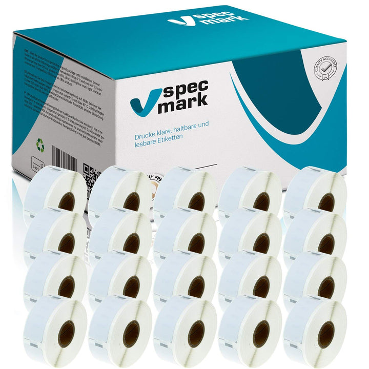 10 Etiketten-Rollen kompatibel mit DYMO 11355 19mm x 51mm S0722550 500 Stück kompatibel zu allen Eti