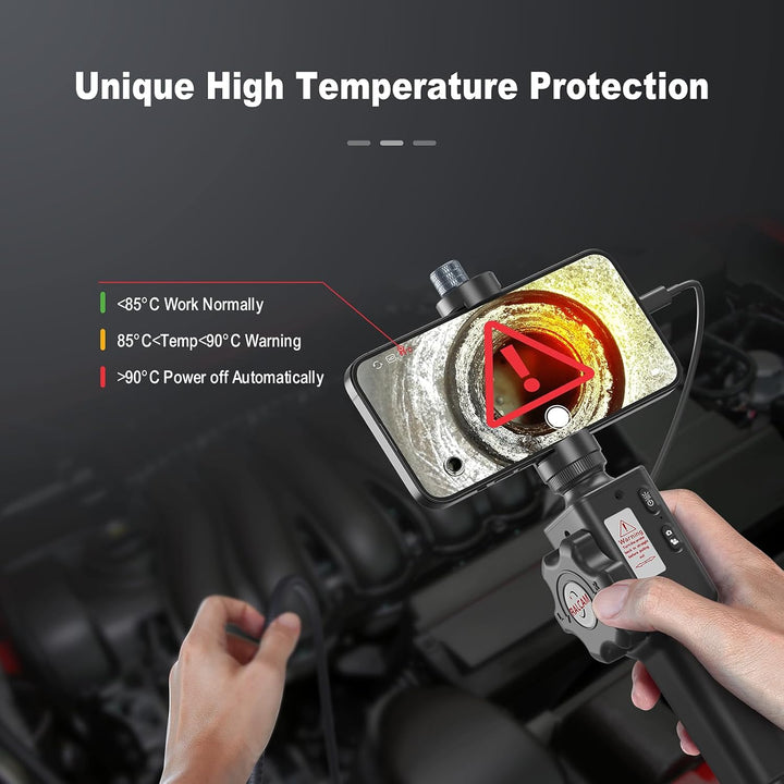 Ralcam Endoskopkamera mit Licht Camera - Inspektionskamera 8.5mm HD1080P Industrial Endoscope mit 8