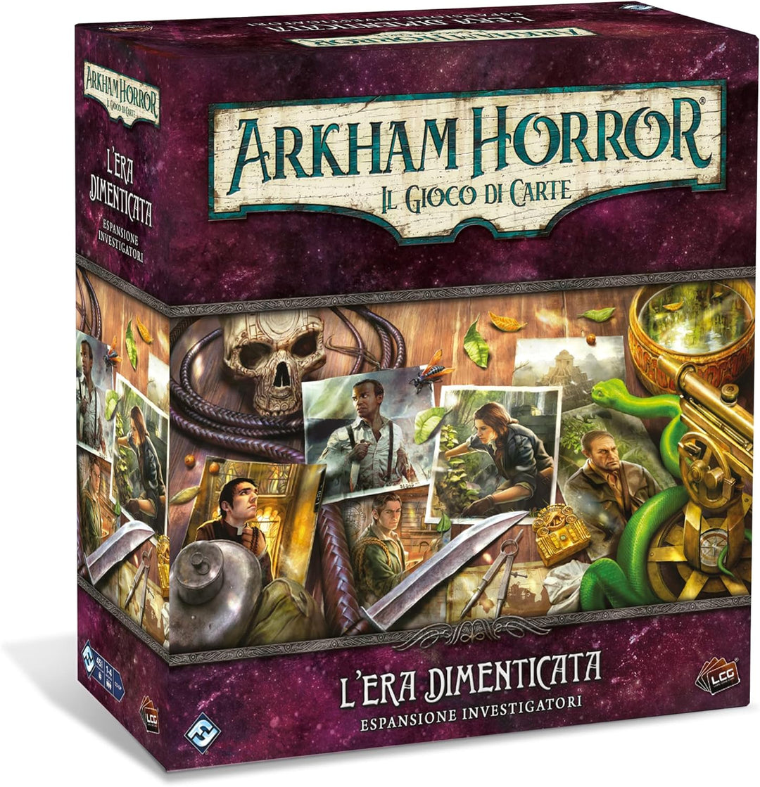 Asmodee - Arkham Horror, Das Kartenspiel: Die Vergessene Ära - Erweiterung Ermittler, 1-4 Spieler, 1