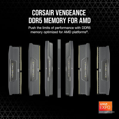 CORSAIR Vengeance DDR5 RAM 32GB (2x16GB) 5600MHz CL40 AMD Expo iCUE-Kompatibler Computerspeicher - G