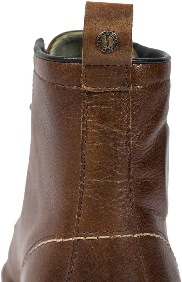 John Doe Motorradschuh Rambler | XTM | Threepoint Protection | Lederstiefel aus Rindsleder | Rutschf
