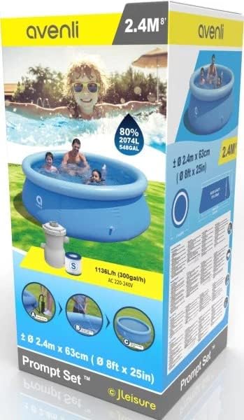 AVENLI Marin Blue Prompt Set, freistehender Pool, Blau