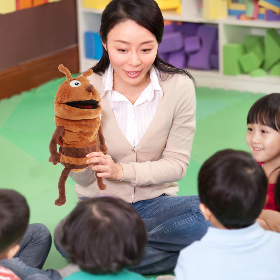 minkissy Handpuppe Ameise Aus Weichem Plüsch Material Spielzeug Für Junge Mädchen Zum Spielen Und Ge