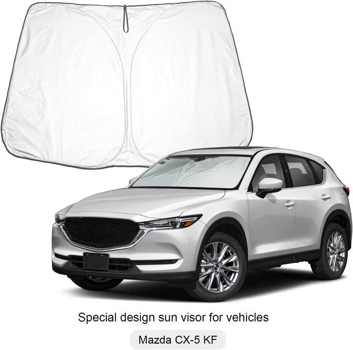 BIXUAN Sonnenschutz kompatibel mit Mazda CX-5 KF Serie 2 2017-2023 Windschutzscheibe für das Auto Fr