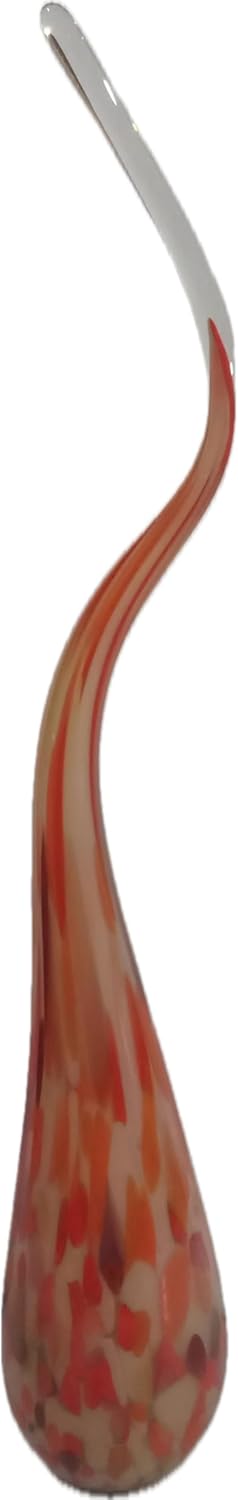 CRISTALICA Gartenskulptur Glasflamme 55 cm Dekoration Fackel mundgeblasen