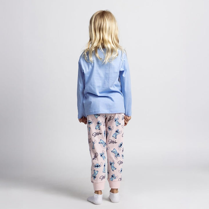 Disney Lilo und Stitch Mädchen-Schlafanzug, Stitch Pyjama, 100% Baumwolle, Gr. 128-176 (DE/NL/SE/PL,