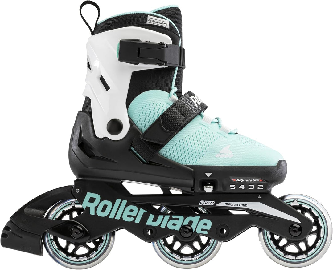 Rollerblade Unisex – Babys Microblade 3wd Inline-Skates 36.5-40.5 AcquaMarina/Bianco, 36.5-40.5 Acqu