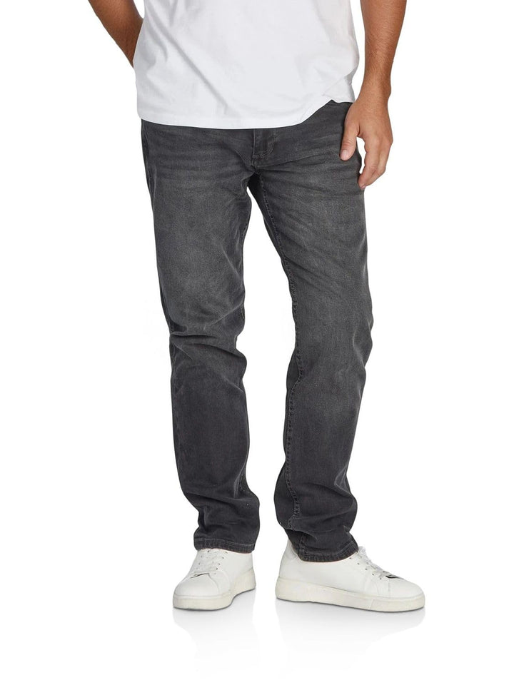 riverso Herren Jeans Hose RIVChris Straight Fit Jeanshose Baumwolle Denim Stretch Schwarz Blau Grau
