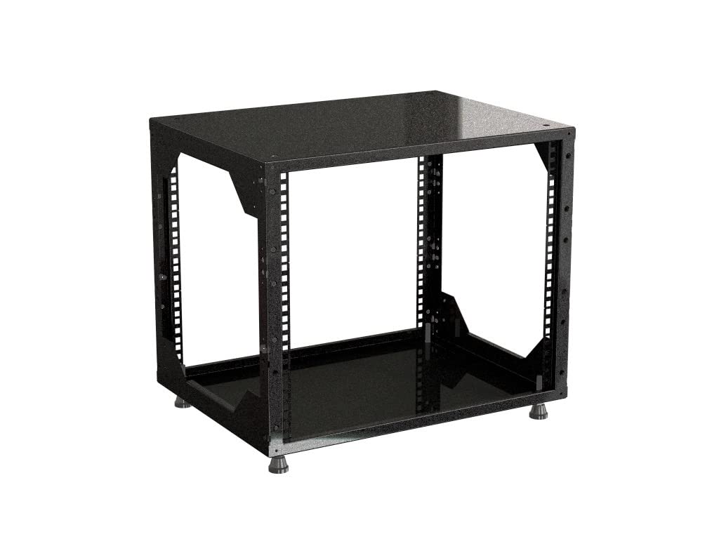 Rack Magic - 19" Mini Rack 9HE - 290mm Tiefe - Schwarz - 19 Zoll Serverschrank - 19" Studiorack - 19