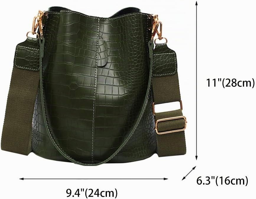 BUKESIYI Damen Tasche Umhängetasche Handtasche Frauen Klein Schultertasche Weekender Lack PU Leder C