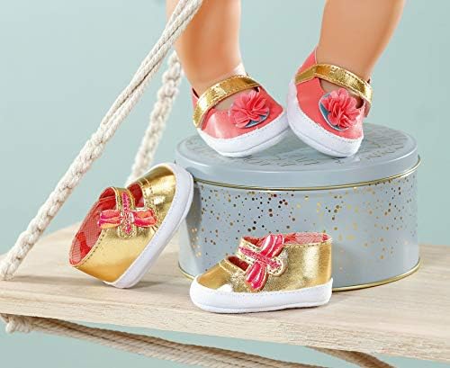 Baby Annabell Zapf Creation 703106 Schuhe, Puppenkleidung Puppen Zubehör, Puppenschuhe für 43 cm gro