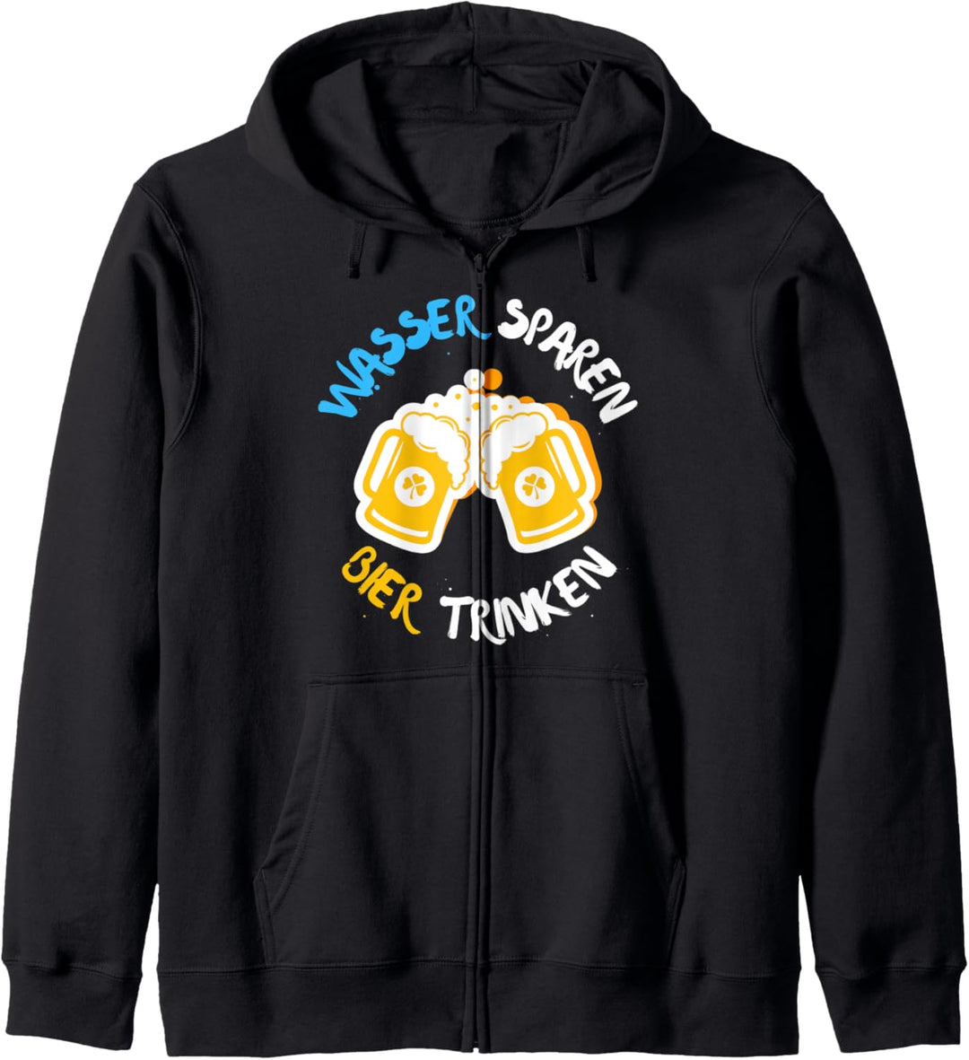 Save Water Drink Beer Wasser Sparen Bier Trinken Bier Malle Kapuzenjacke