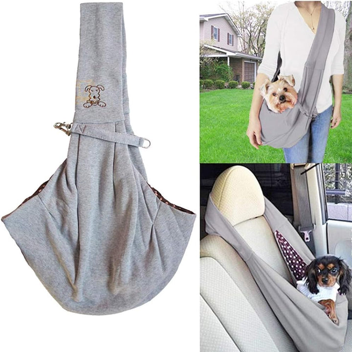 Hund Tragetuch Haustier Schultertasche tragetasche warm Unterstüzung bis 5kg Hundetragetasche Pet Sl
