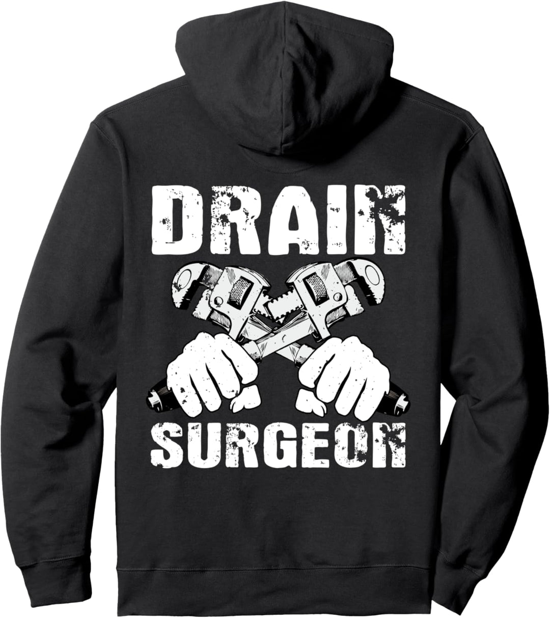 Klempner-Design auf der Rückseite der Kleidung Pullover Hoodie