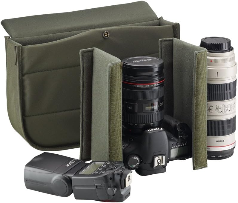 Billingham Hadley Pro Canvas-Kameratasche, Khaki mit beigefarbenen Lederrändern (UK Import) Braun, B