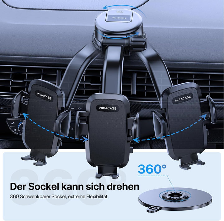 Miracase [2025 Upgraded] Handyhalterung Auto Handy Halterung,Universal Car Phone Holder[Stärkste Sau