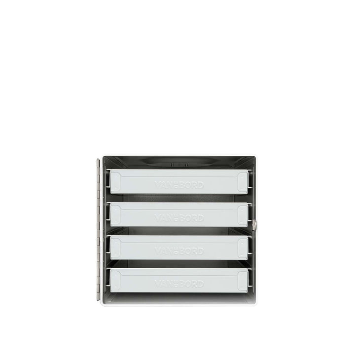 Ausstattungspaket für Bord Boxen, 4 Einschübe, KSSU-Norm Aluminium KSSU, Aluminium KSSU