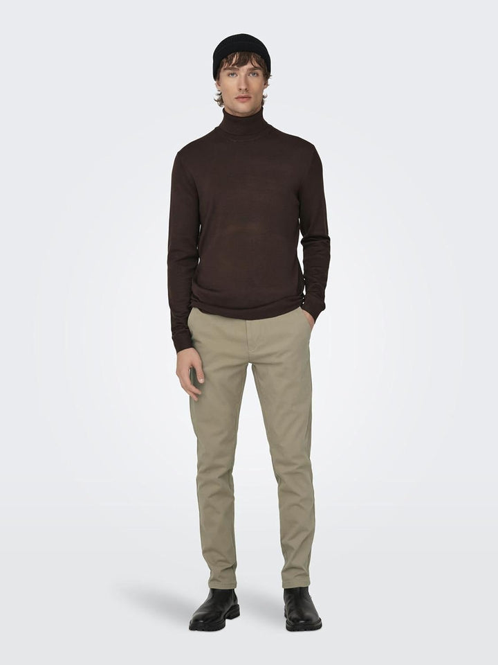 ONLY &amp; SONS Herren Chino-Hose 34W / 32L Chinchilla, 34W / 32L Chinchilla