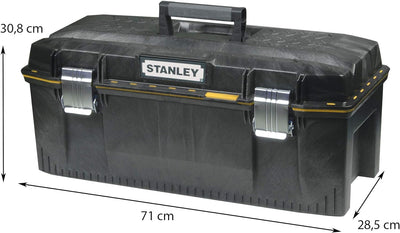 Stanley FatMax Werkzeugbox (71 x 31 x 29 cm, spritzwassergeschützer Koffer, robuste nicht-rostende M