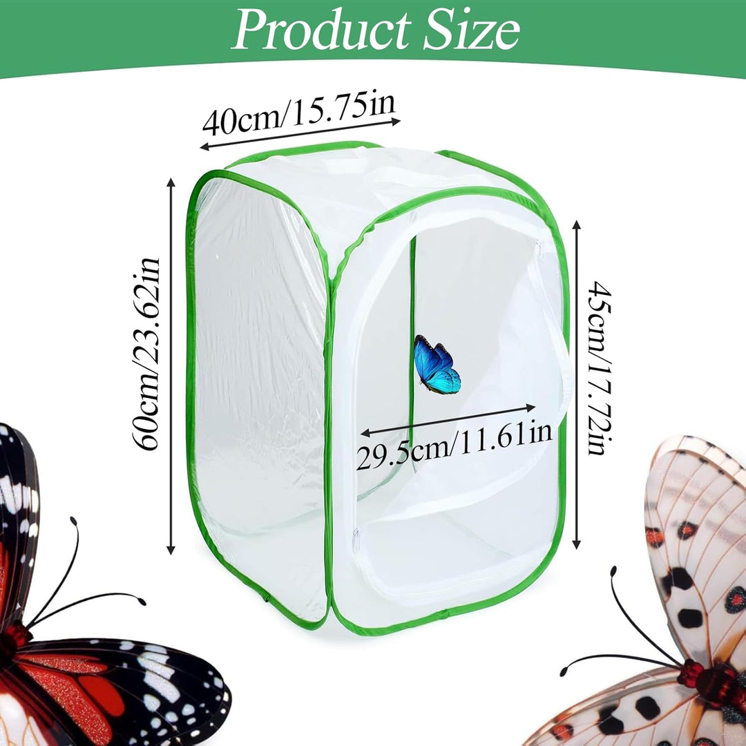 Insekt Und Schmetterling Habitat Käfig, Zusammenklappbares Schmetterlingshaus, Mesh Terrarium Pop-Up