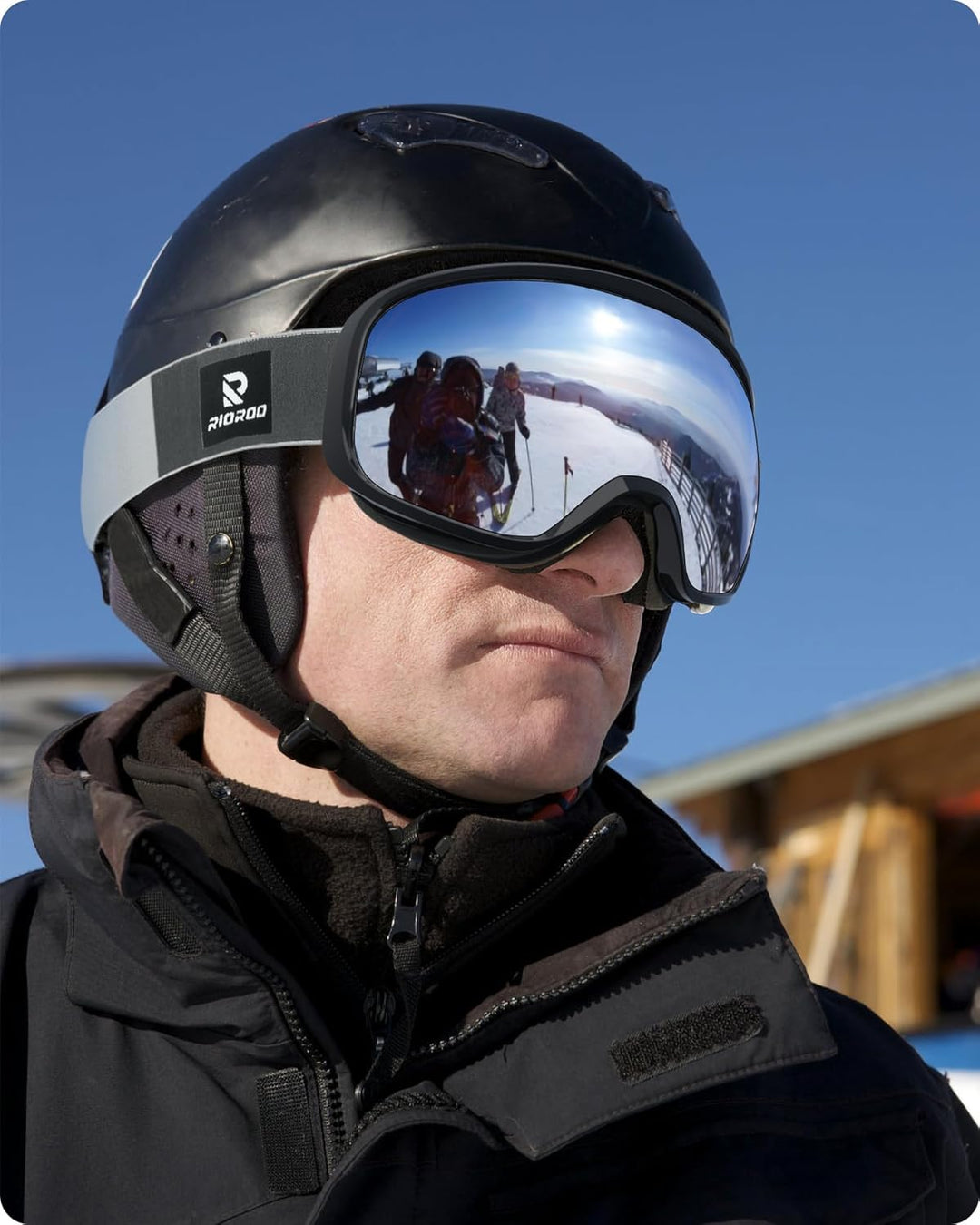 RIOROO Skibrille, Snowboard Brille für Brillenträger Herren Damen Erwachsene Jugendliche Doppel-Obje