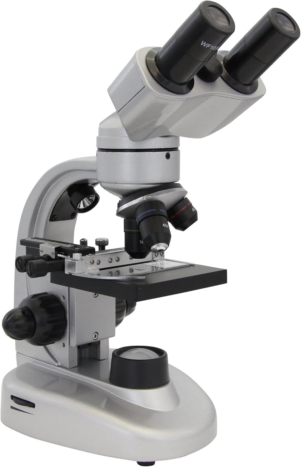 Omegon Mikroskop Binofield, 40x-800x, LED | Präzise Beobachtungen mit beidäugigem Sehen | Für Schule