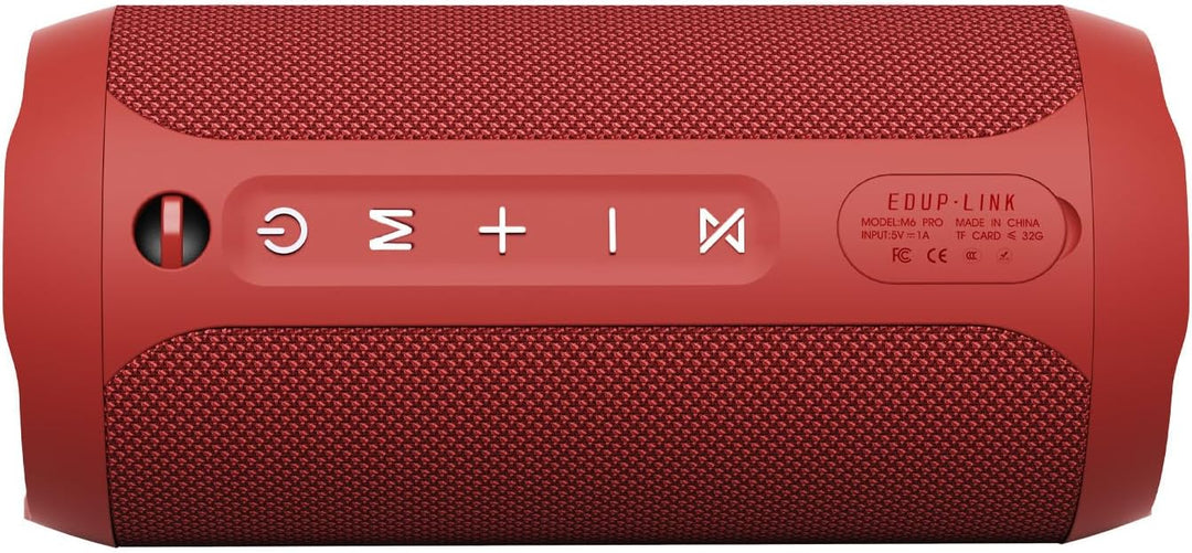 EDUPLINK Bluetooth Lautsprecher, Musikbox Bluetooth, Kabellose Lautsprecher wasserdicht IPX7, RGB Li