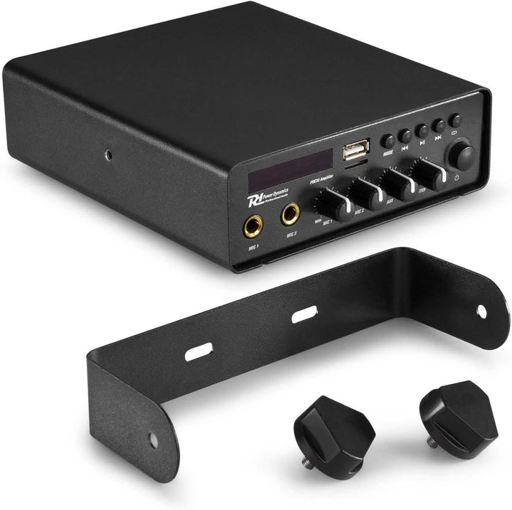 Power Dynamics PCD30 kompakter Verstärker mit dualer Stromversorgung, Bluetooth - 30 Watt - 12 Volt