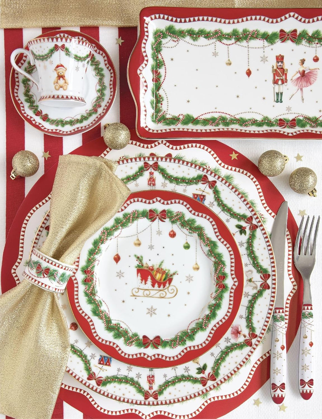 Easy Life Kuchenteller Magie DE Noel Weihnachtszauber D. 19cm Porzellan