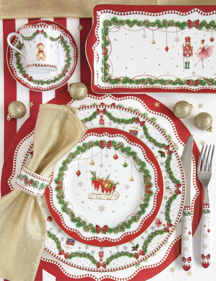 Easy Life Kuchenteller Magie DE Noel Weihnachtszauber D. 19cm Porzellan