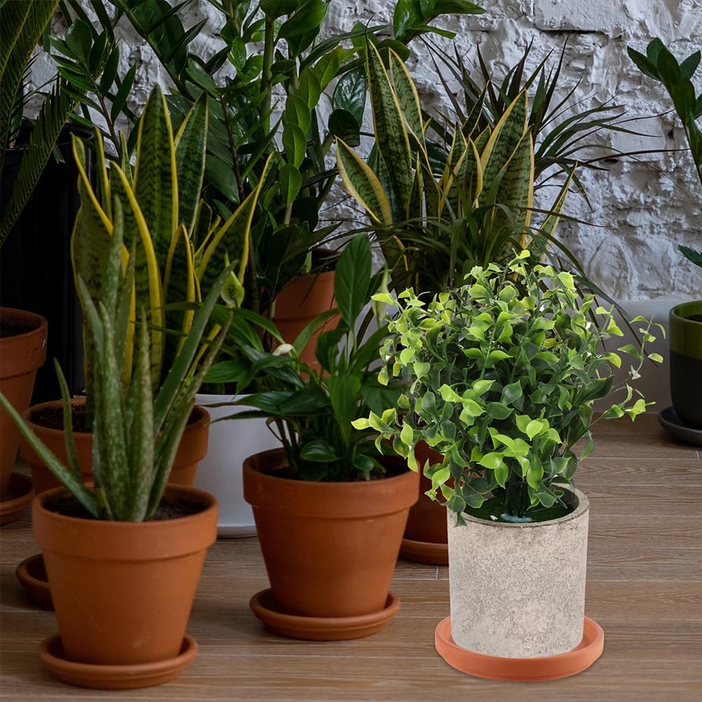 UPKOCH 5 Stücke Ton Blumentopf Untersetzer Terracotta Runde Pflanzentopf Untertasse Terrakotta Pflan