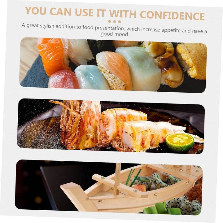 UPKOCH Sushi-servierplatte in Bootsform Wiederverwendbar Und Gesund Teller Zur Präsentation Von Lebe